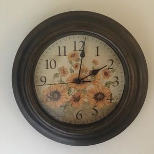 Sunflower clock